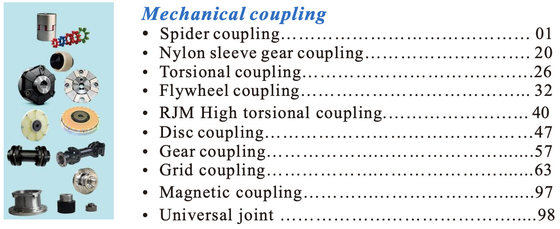 Cat. for Mechanical Couplings